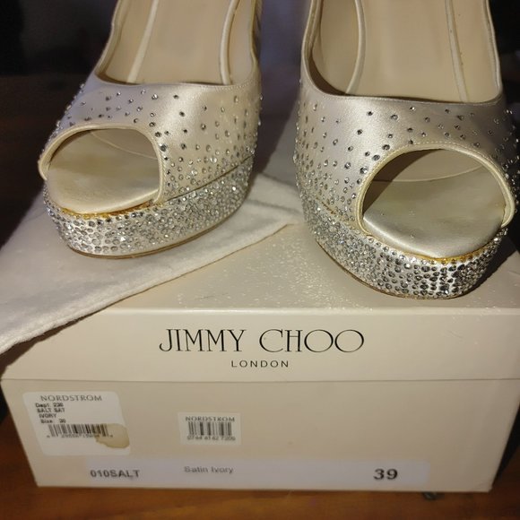 Jimmy Choo Salt in Ivory (White) - SZ 39 - Picture 3 of 7